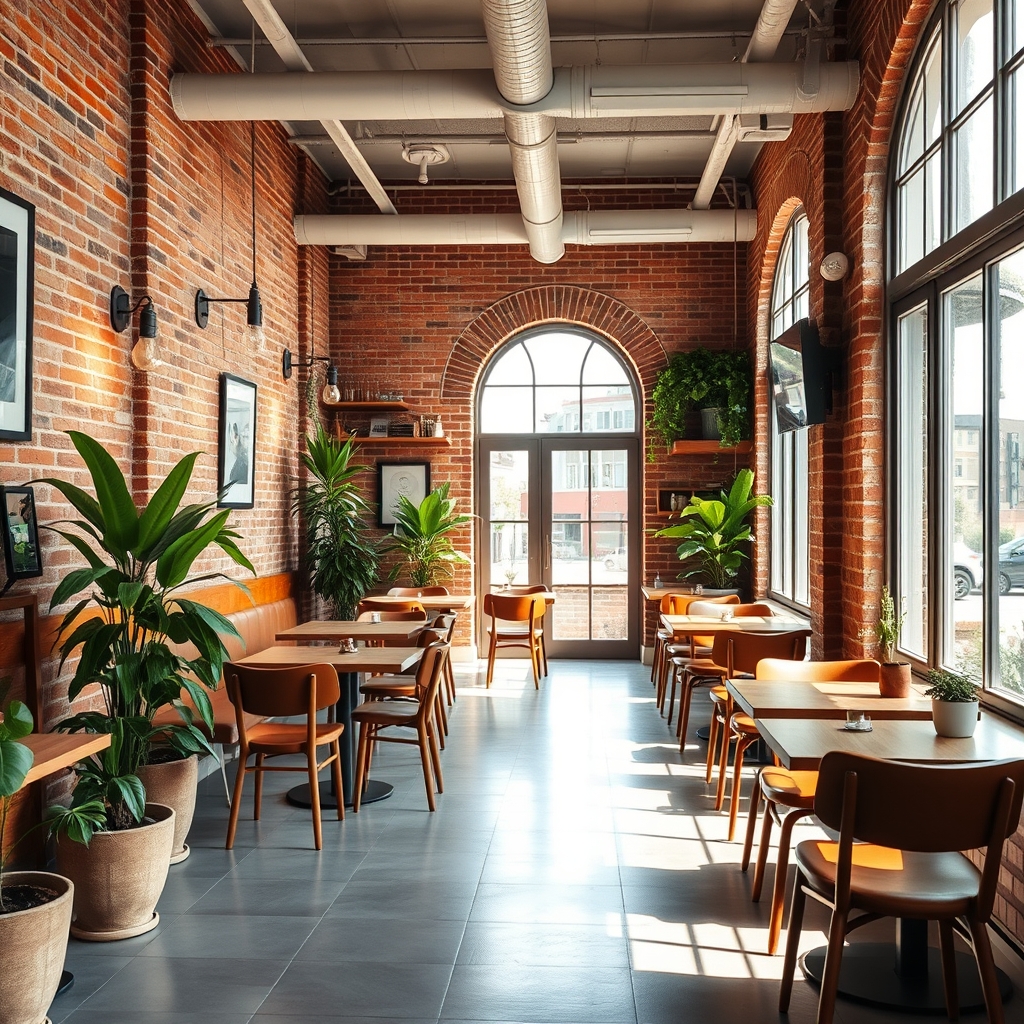 Brick, wood, and plenty of daylight